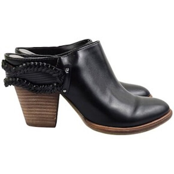 Dolce Vita DV8 Women's Size 8 Black Heeled Western Style Mules - Picture 1 of 7